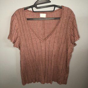 Mauve Short Sleeve Top